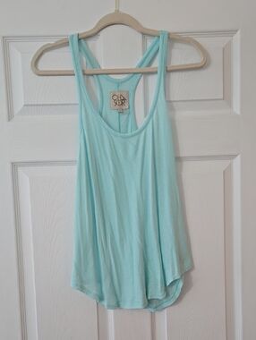 Chaser Mint Aqua Racerback Tank Top